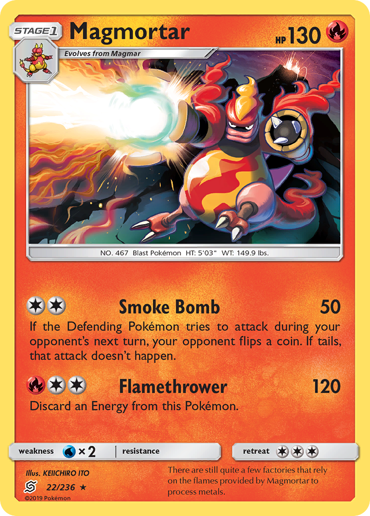 Magmortar (22/236) [Sun & Moon: Unified Minds] | Dragon's Lair Comics and Fantasy Houston TX