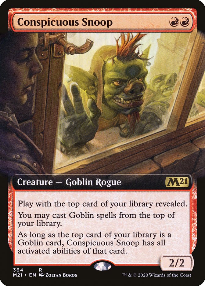 Conspicuous Snoop (Extended Art) [Core Set 2021] | Dragon's Lair Comics and Fantasy Houston TX