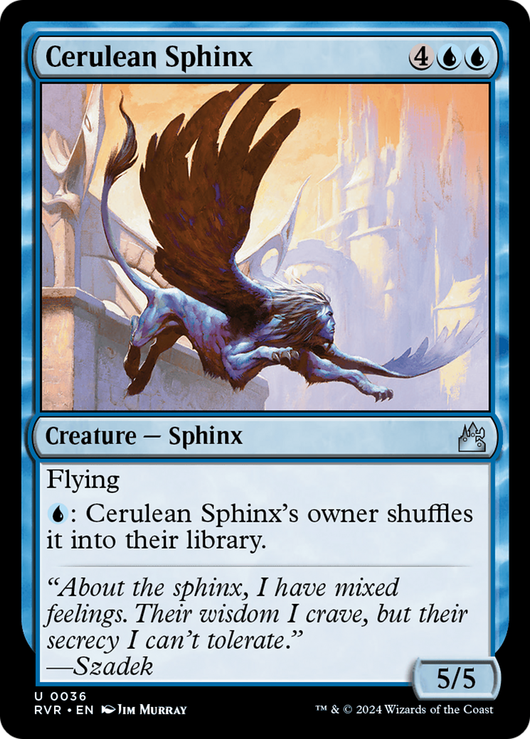 Cerulean Sphinx [Ravnica Remastered] | Dragon's Lair Comics and Fantasy Houston TX