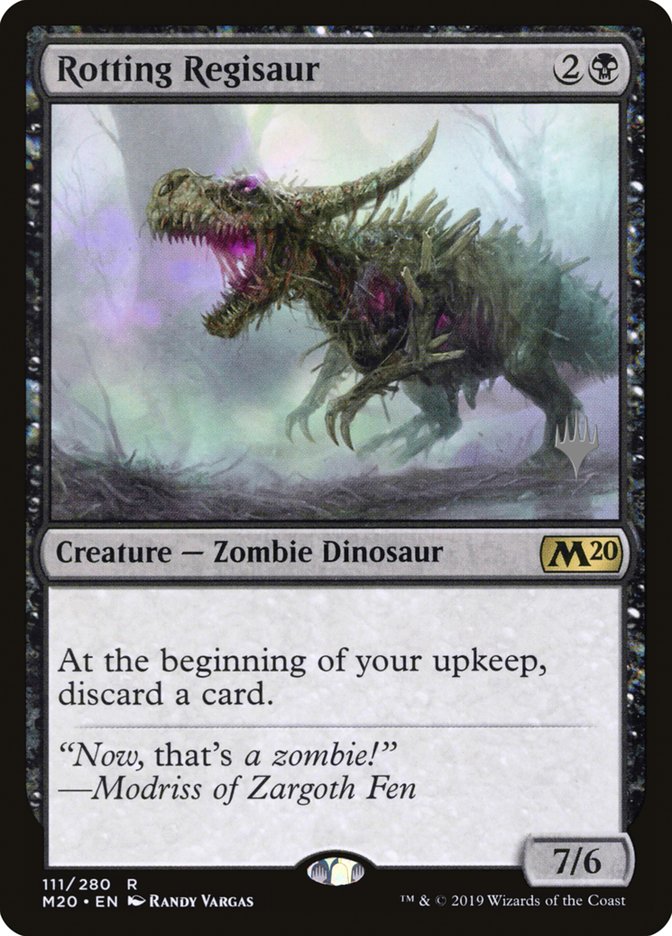 Rotting Regisaur (Promo Pack) [Core Set 2020 Promos] | Dragon's Lair Comics and Fantasy Houston TX
