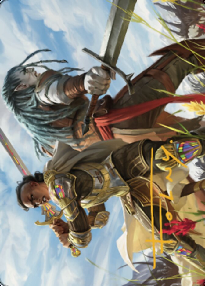 Join Forces Art Card (Gold-Stamped Signature) [Dominaria United Art Series] | Dragon's Lair Comics and Fantasy Houston TX