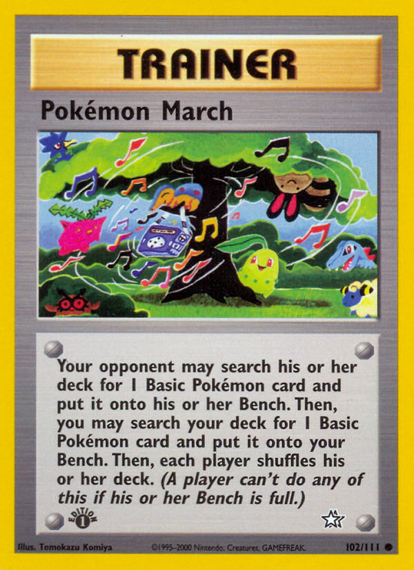Pokemon March (102/111) [Neo Genesis 1st Edition] | Dragon's Lair Comics and Fantasy Houston TX
