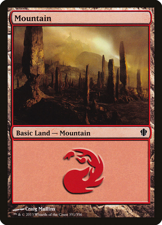 Mountain (351) [Commander 2013] | Dragon's Lair Comics and Fantasy Houston TX
