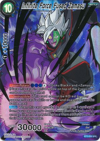 Infinite Force Fused Zamasu (SPR) (BT2-058) [Union Force] | Dragon's Lair Comics and Fantasy Houston TX