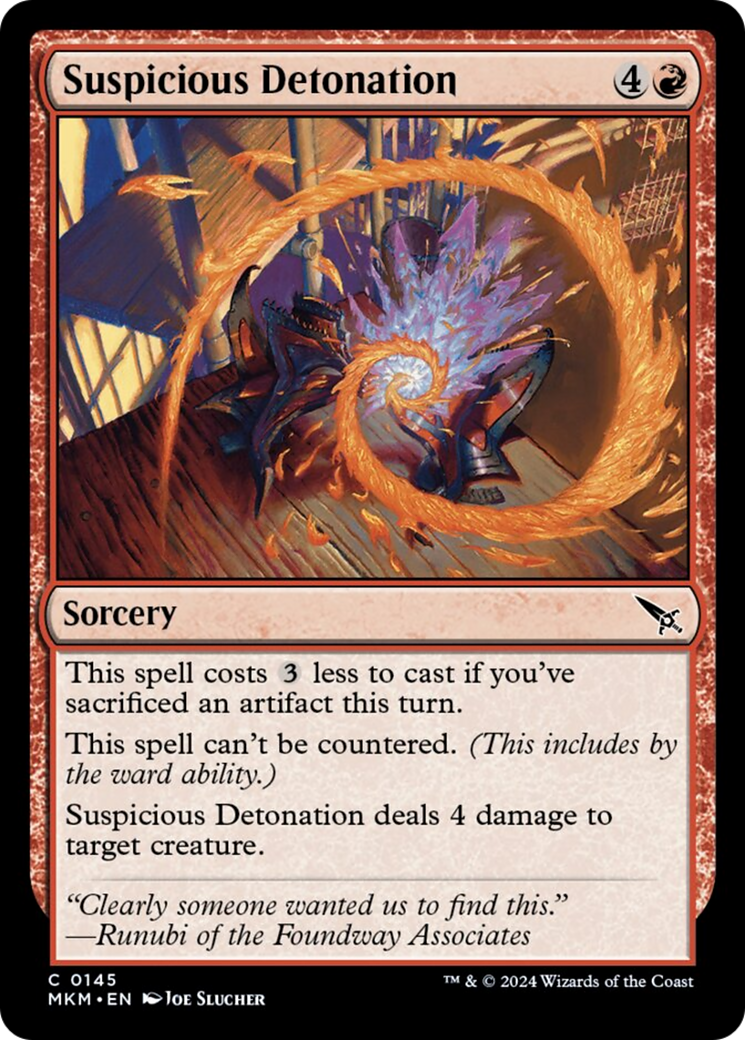 Suspicious Detonation [Murders at Karlov Manor] | Dragon's Lair Comics and Fantasy Houston TX