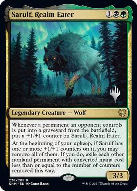 Sarulf, Realm Eater (Promo Pack) [Kaldheim Promos] | Dragon's Lair Comics and Fantasy Houston TX