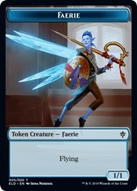 Faerie // Food (18) Double-Sided Token [Throne of Eldraine Tokens] | Dragon's Lair Comics and Fantasy Houston TX