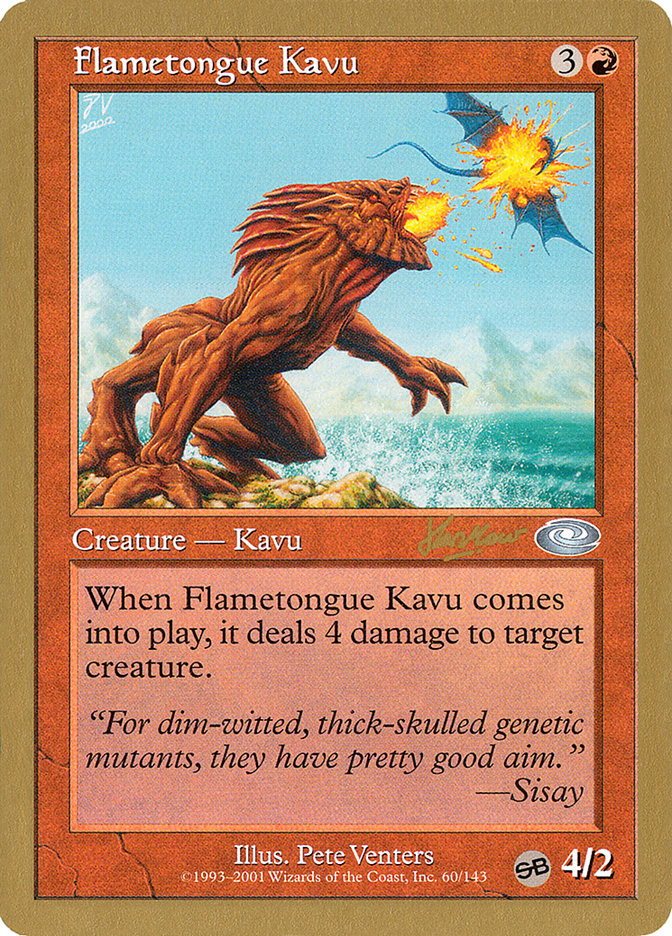 Flametongue Kavu (Sim Han How) (SB) [World Championship Decks 2002] | Dragon's Lair Comics and Fantasy Houston TX
