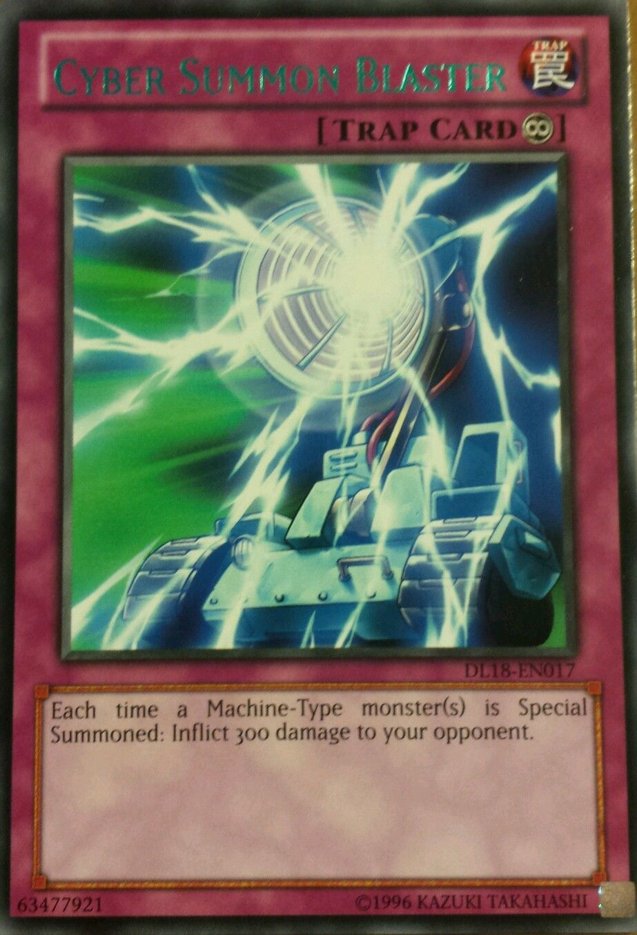 Cyber Summon Blaster (Green) [DL18-EN017] Rare | Dragon's Lair Comics and Fantasy Houston TX