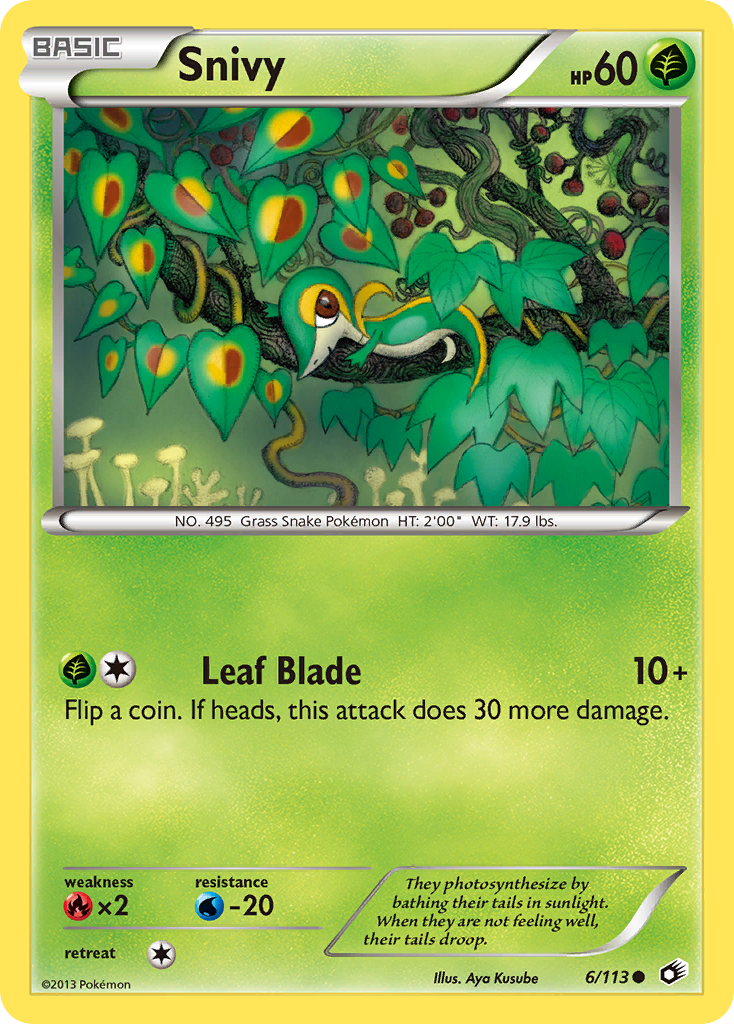 Snivy (6/113) [Black & White: Legendary Treasures] | Dragon's Lair Comics and Fantasy Houston TX