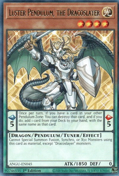 Luster Pendulum, the Dracoslayer (Rare) [ANGU-EN045] Rare | Dragon's Lair Comics and Fantasy Houston TX