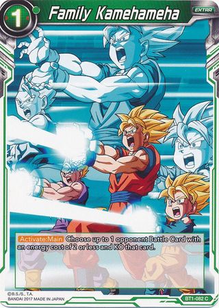 Family Kamehameha (BT1-082) [Galactic Battle] | Dragon's Lair Comics and Fantasy Houston TX