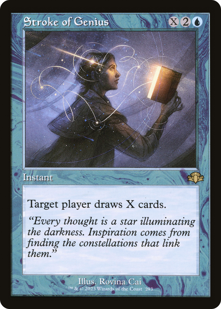 Stroke of Genius (Retro) [Dominaria Remastered] | Dragon's Lair Comics and Fantasy Houston TX