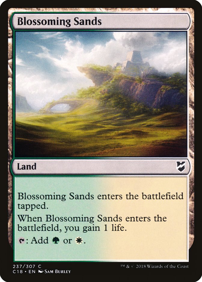 Blossoming Sands [Commander 2018] | Dragon's Lair Comics and Fantasy Houston TX