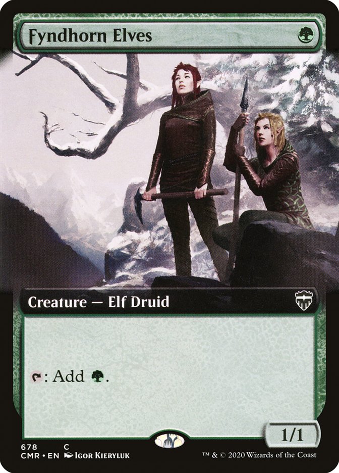 Fyndhorn Elves (Extended Art) [Commander Legends] | Dragon's Lair Comics and Fantasy Houston TX