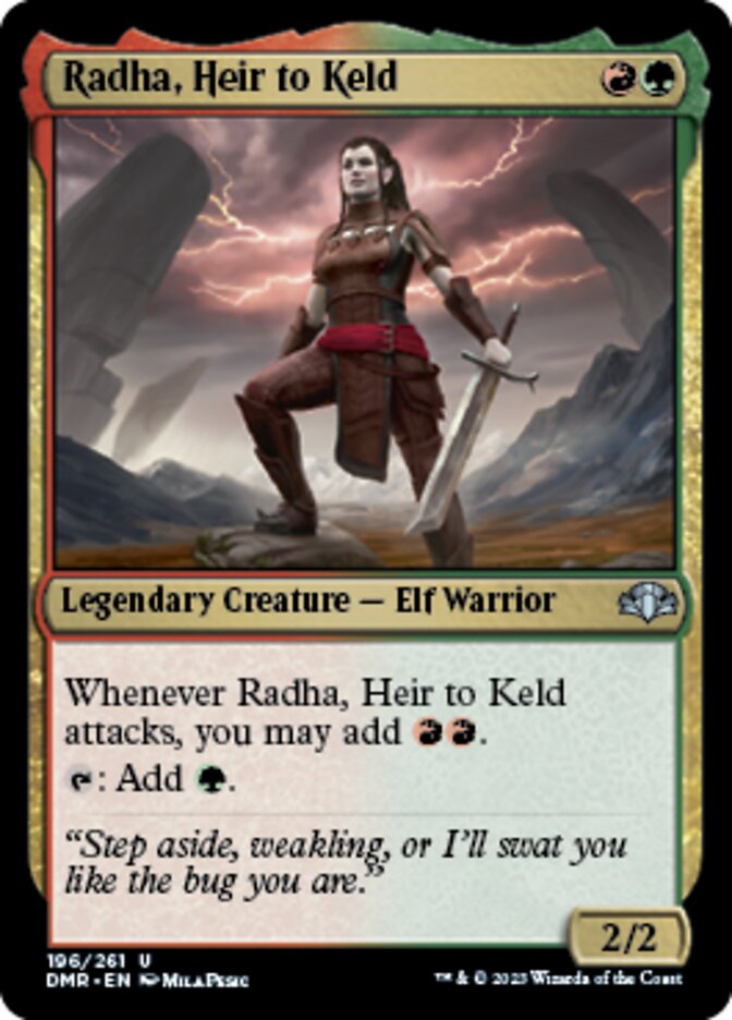Radha, Heir to Keld [Dominaria Remastered] | Dragon's Lair Comics and Fantasy Houston TX