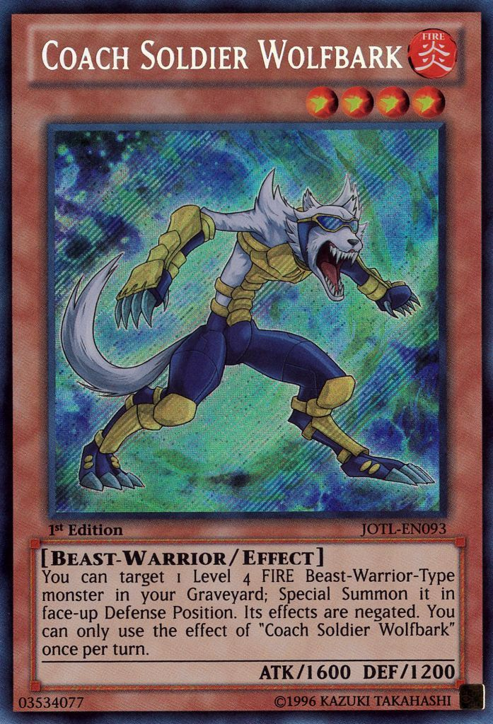 Coach Soldier Wolfbark [JOTL-EN093] Secret Rare | Dragon's Lair Comics and Fantasy Houston TX