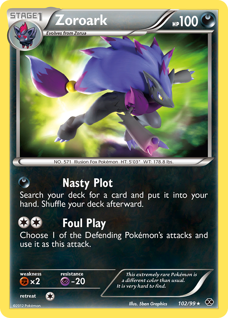 Zoroark (102/99) [Black & White: Next Destinies] | Dragon's Lair Comics and Fantasy Houston TX
