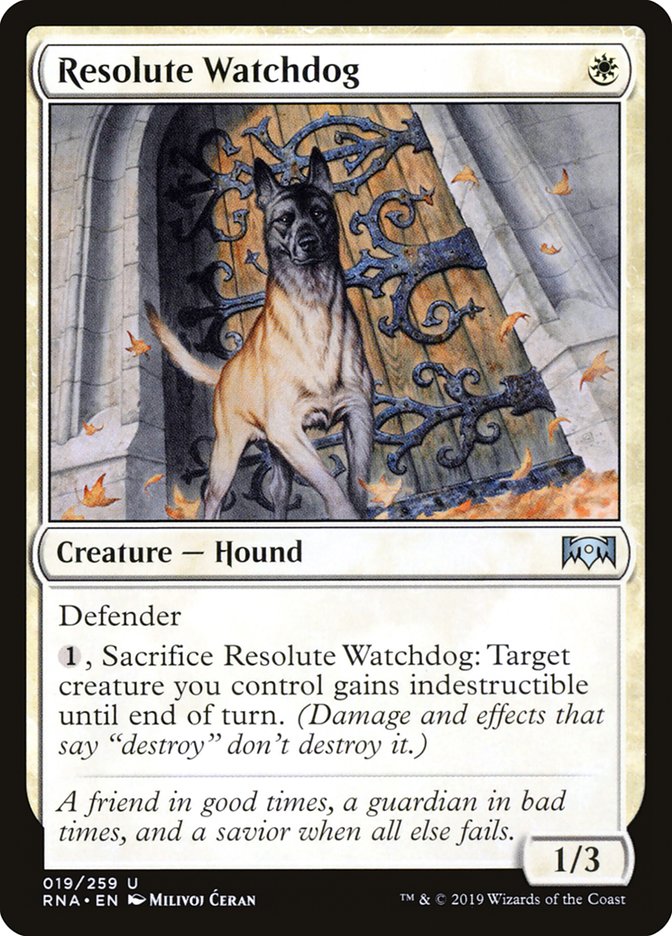 Resolute Watchdog [Ravnica Allegiance] | Dragon's Lair Comics and Fantasy Houston TX
