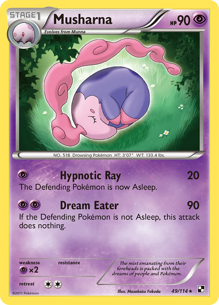 Musharna (49/114) [Black & White: Base Set] | Dragon's Lair Comics and Fantasy Houston TX
