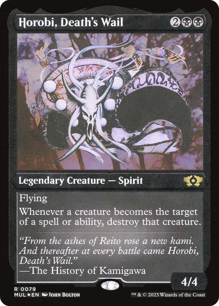 Horobi, Death's Wail (Foil Etched) [Multiverse Legends] | Dragon's Lair Comics and Fantasy Houston TX