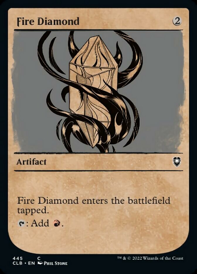 Fire Diamond (Showcase) [Commander Legends: Battle for Baldur's Gate] | Dragon's Lair Comics and Fantasy Houston TX