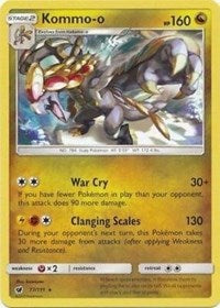 Kommo-o (77/111) (Cracked Ice Holo) (Theme Deck Exclusive) [Sun & Moon: Crimson Invasion] | Dragon's Lair Comics and Fantasy Houston TX