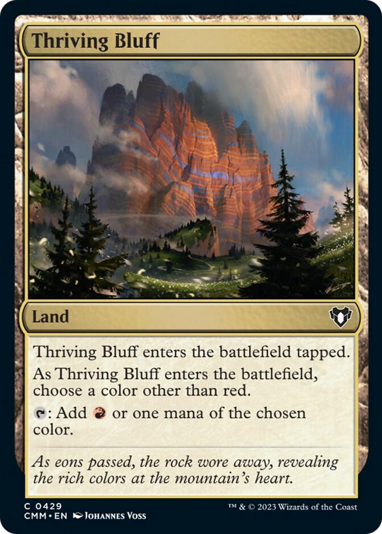 Thriving Bluff [Commander Masters] | Dragon's Lair Comics and Fantasy Houston TX