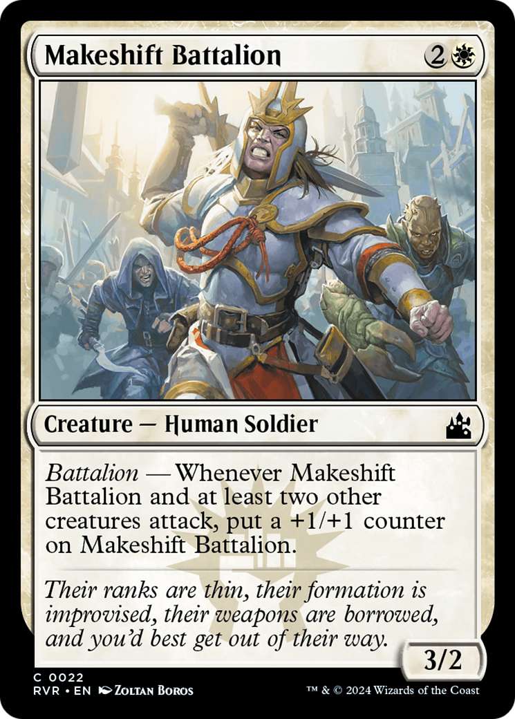 Makeshift Battalion [Ravnica Remastered] | Dragon's Lair Comics and Fantasy Houston TX