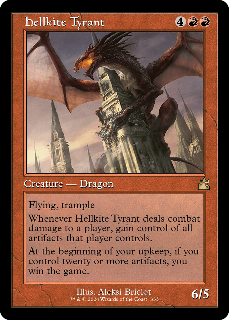 Hellkite Tyrant (Retro Frame) [Ravnica Remastered] | Dragon's Lair Comics and Fantasy Houston TX