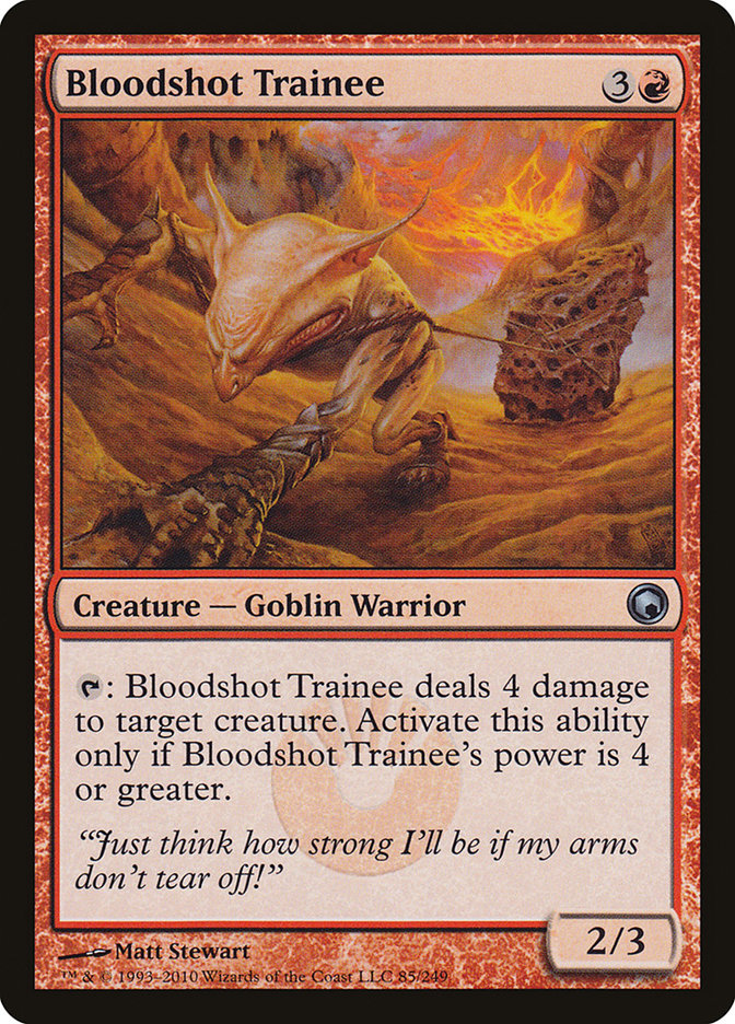 Bloodshot Trainee [Scars of Mirrodin] | Dragon's Lair Comics and Fantasy Houston TX