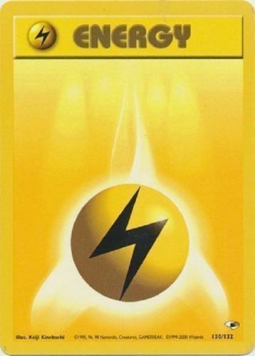 Lightning Energy (130/132) [Gym Heroes Unlimited] | Dragon's Lair Comics and Fantasy Houston TX