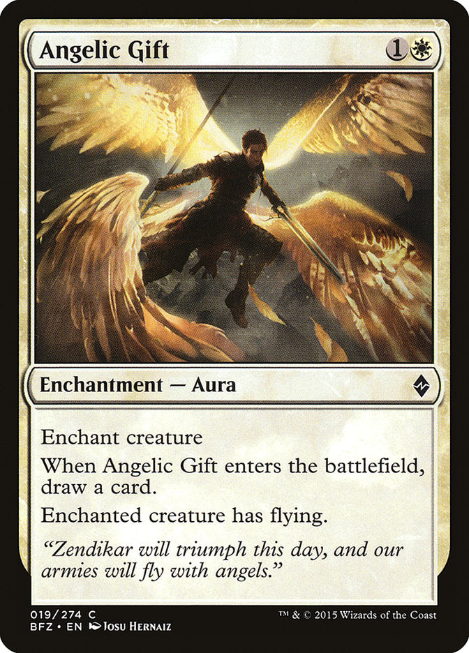Angelic Gift [Battle for Zendikar] | Dragon's Lair Comics and Fantasy Houston TX