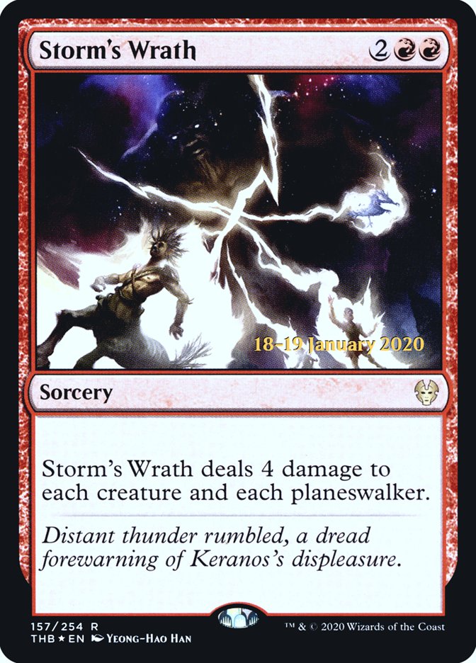 Storm's Wrath [Theros Beyond Death Prerelease Promos] | Dragon's Lair Comics and Fantasy Houston TX