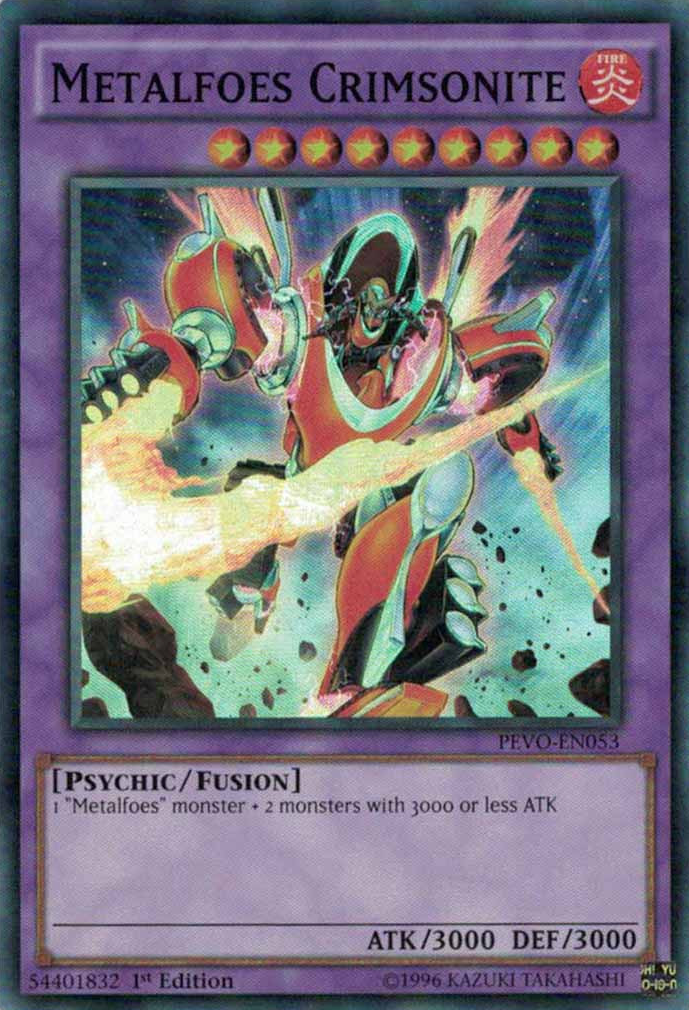 Metalfoes Crimsonite [PEVO-EN053] Super Rare | Dragon's Lair Comics and Fantasy Houston TX