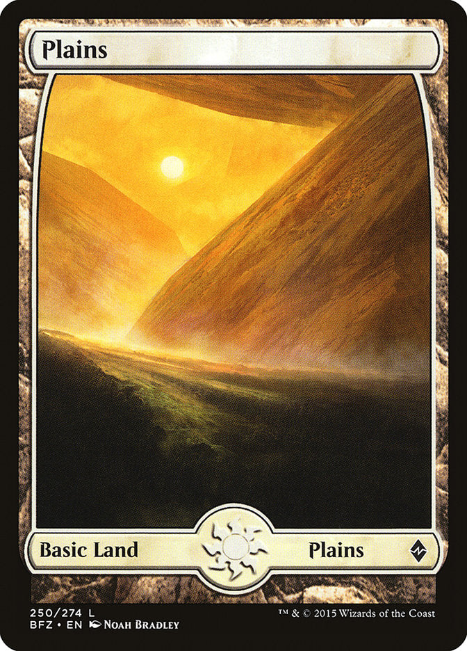 Plains (250) (Full Art) [Battle for Zendikar] | Dragon's Lair Comics and Fantasy Houston TX