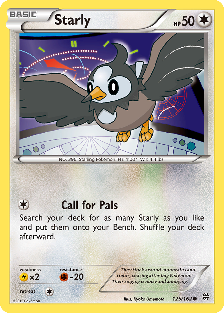 Starly (125/162) [XY: BREAKthrough] | Dragon's Lair Comics and Fantasy Houston TX