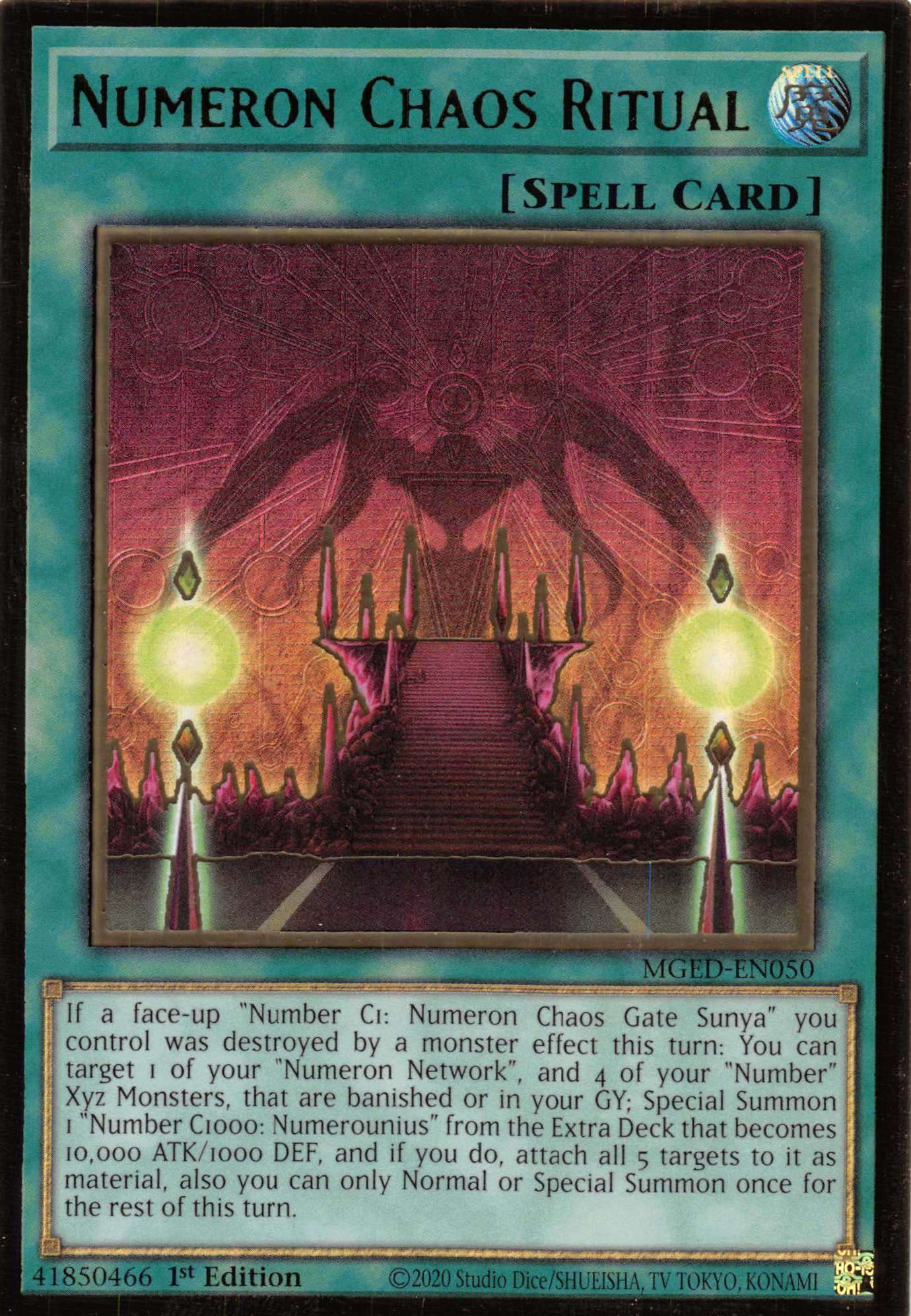 Numeron Chaos Ritual [MGED-EN050] Gold Rare | Dragon's Lair Comics and Fantasy Houston TX