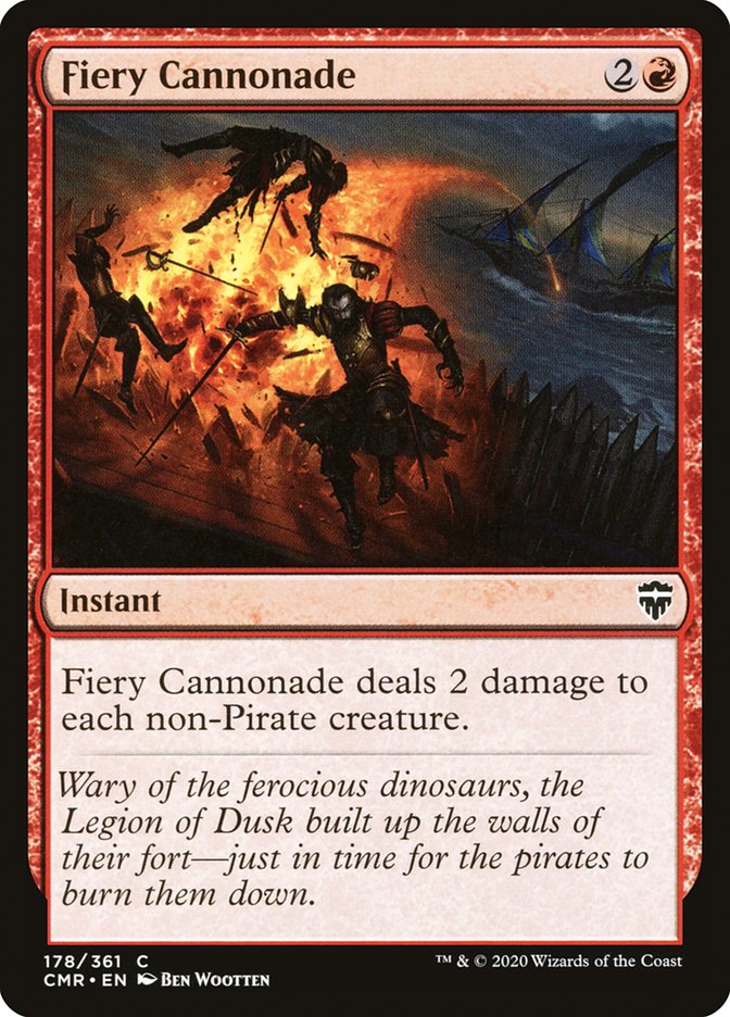 Fiery Cannonade [Commander Legends] | Dragon's Lair Comics and Fantasy Houston TX