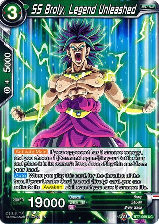 SS Broly, Legend Unleashed (BT7-069) [Assault of the Saiyans] | Dragon's Lair Comics and Fantasy Houston TX