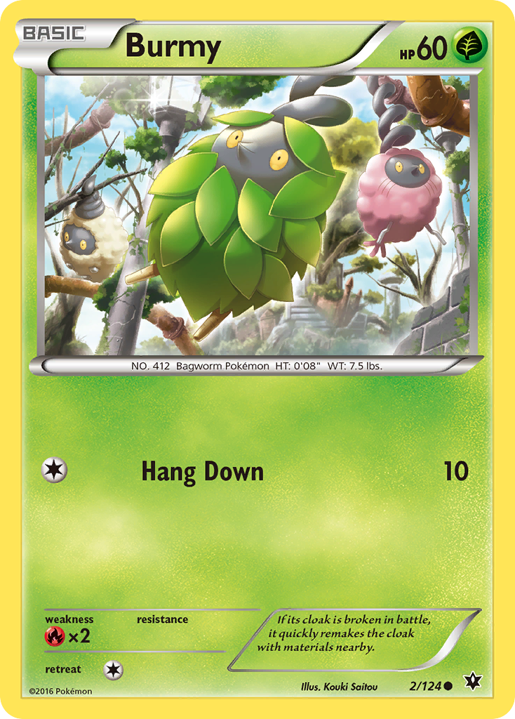 Burmy (2/124) [XY: Fates Collide] | Dragon's Lair Comics and Fantasy Houston TX