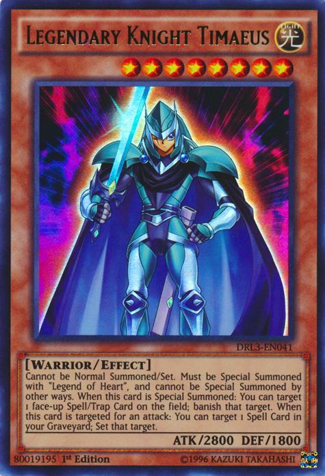 Legendary Knight Timaeus [DRL3-EN041] Ultra Rare | Dragon's Lair Comics and Fantasy Houston TX