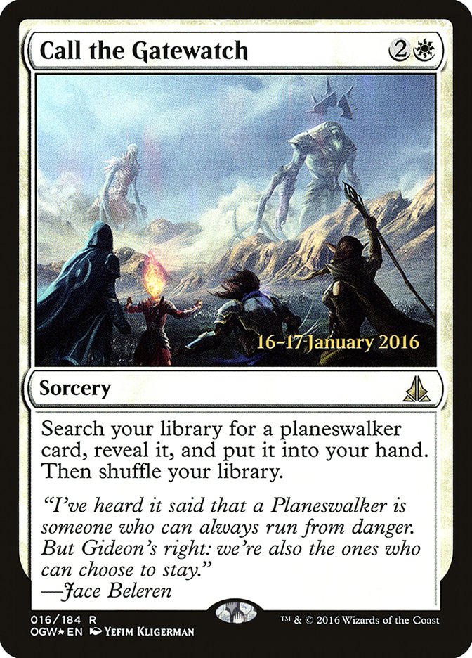 Call the Gatewatch [Oath of the Gatewatch Prerelease Promos] | Dragon's Lair Comics and Fantasy Houston TX