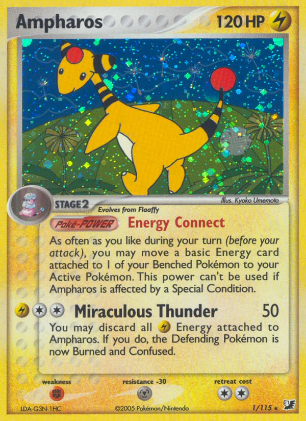 Ampharos (1/115) [EX: Unseen Forces] | Dragon's Lair Comics and Fantasy Houston TX