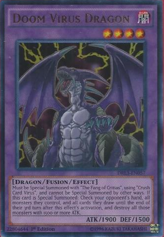 Doom Virus Dragon [DRL3-EN057] Ultra Rare | Dragon's Lair Comics and Fantasy Houston TX