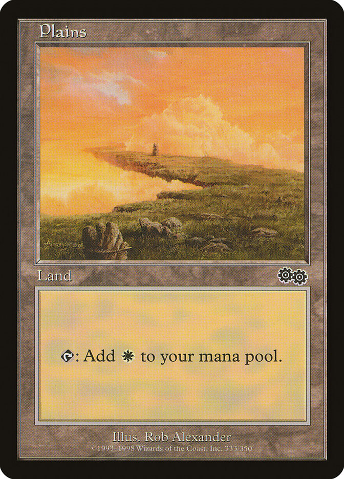 Plains (333) [Urza's Saga] | Dragon's Lair Comics and Fantasy Houston TX