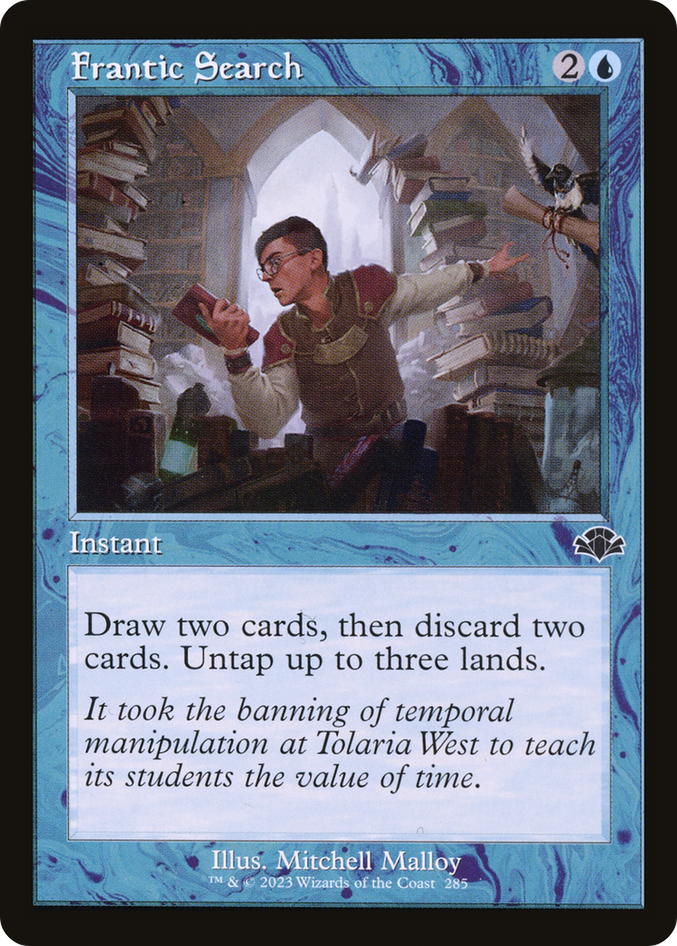 Frantic Search (Retro) [Dominaria Remastered] | Dragon's Lair Comics and Fantasy Houston TX