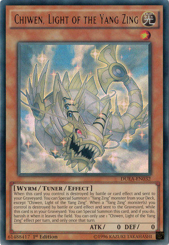 Chiwen, Light of the Yang Zing [DUEA-EN032] Ultra Rare | Dragon's Lair Comics and Fantasy Houston TX