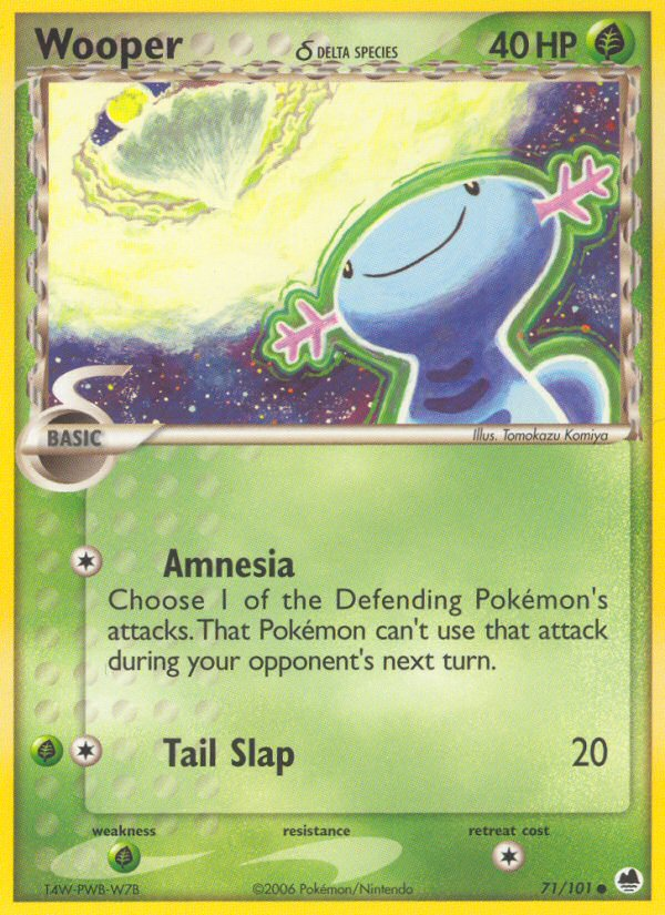 Wooper (71/101) (Delta Species) [EX: Dragon Frontiers] | Dragon's Lair Comics and Fantasy Houston TX