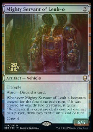 Mighty Servant of Leuk-o [Commander Legends: Battle for Baldur's Gate Prerelease Promos] | Dragon's Lair Comics and Fantasy Houston TX
